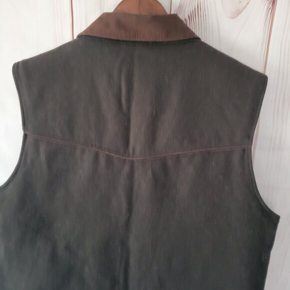 Cripple Creek Men’s L Concealed Carry Wool Melton Vest, Fully Lined and Quilted - Picture 5 of 10